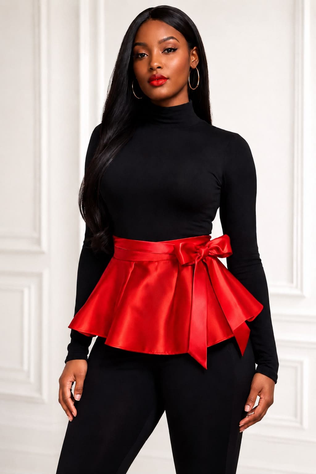 Crimson Empress Peplum Belt product view