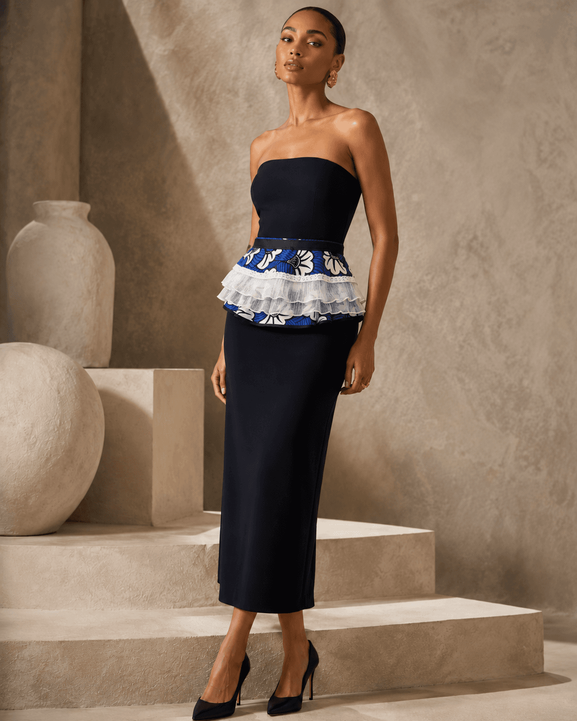 Belle Cascade Peplum Belt product view