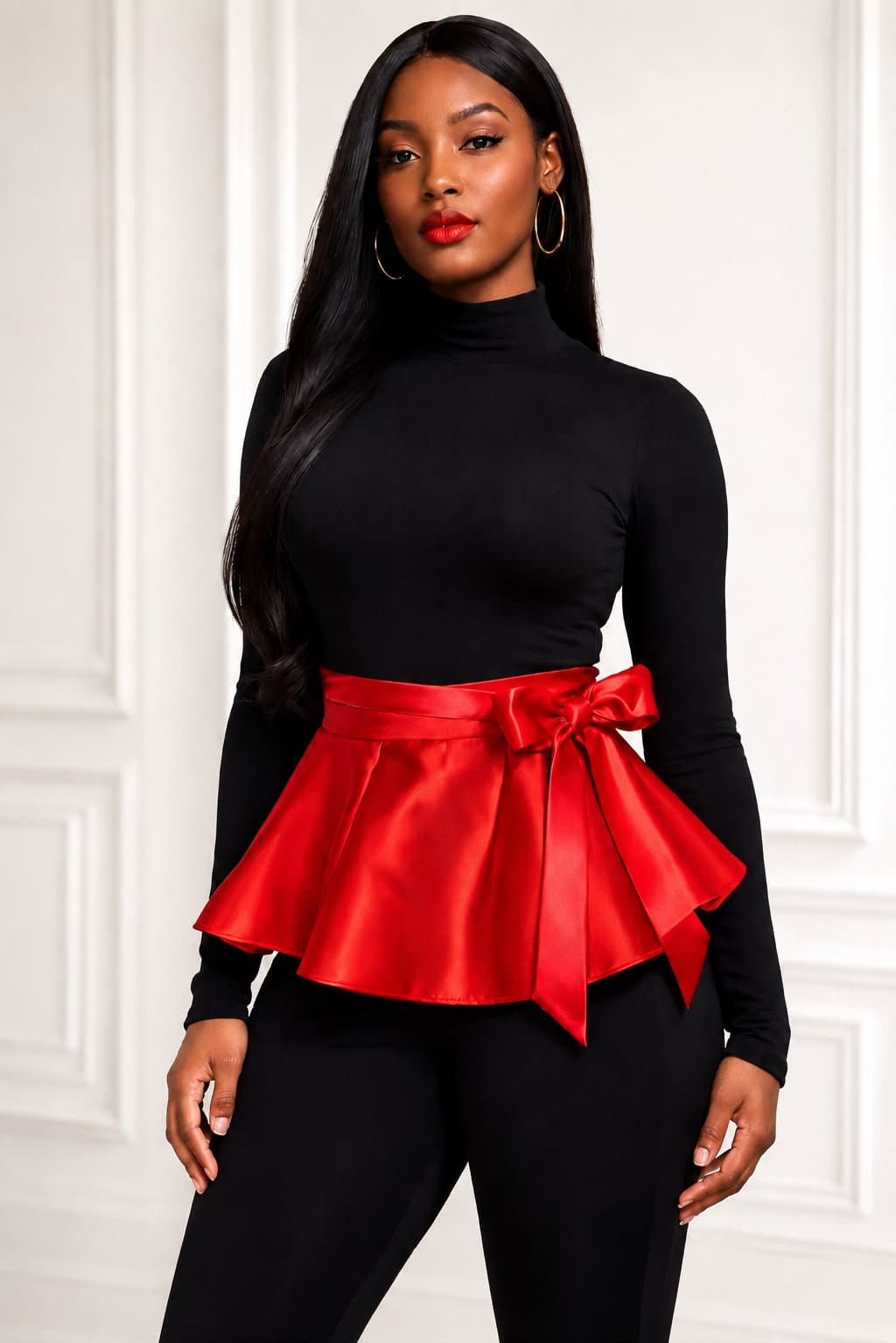 Crimson Empress Peplum Belt product view